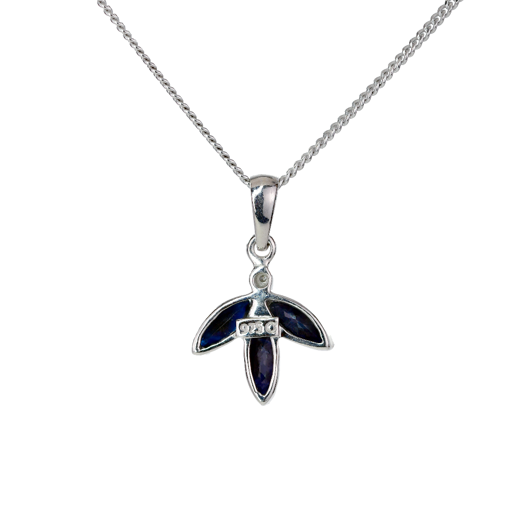 Sapphire Necklace in Sterling Silver – Perfect Gift for Her