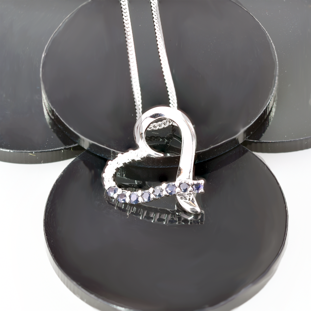 Sapphire Necklace in – Handcrafted Natural Gemstone