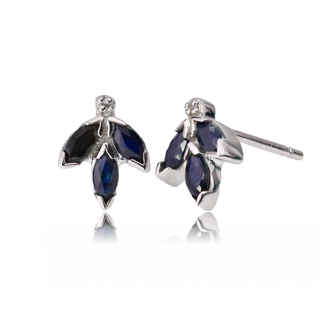 Sapphire Necklace in Sterling Silver – Handcrafted Natural Gemstone