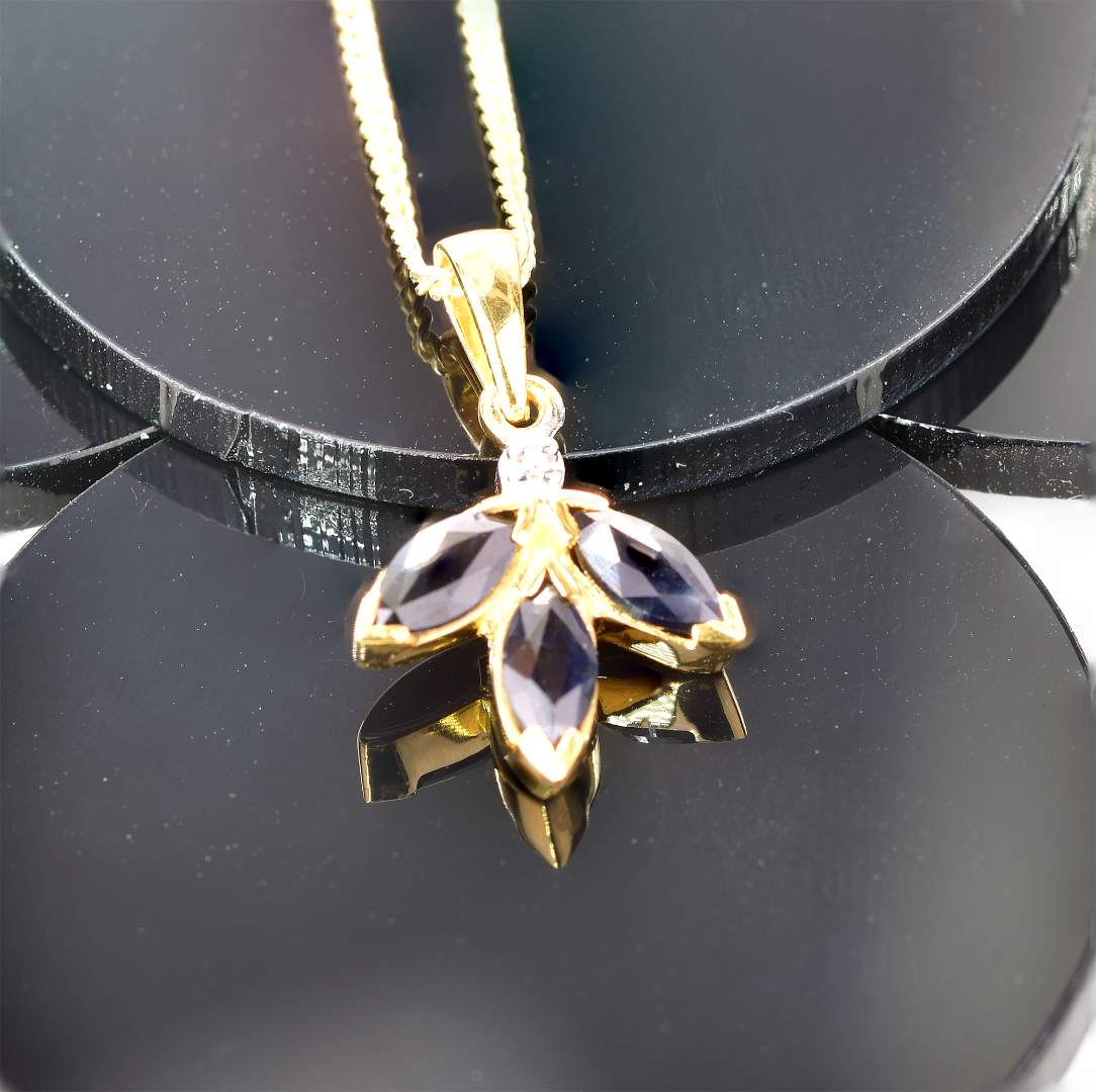 Sapphire Necklace in Sterling Silver – Perfect Gift for Her