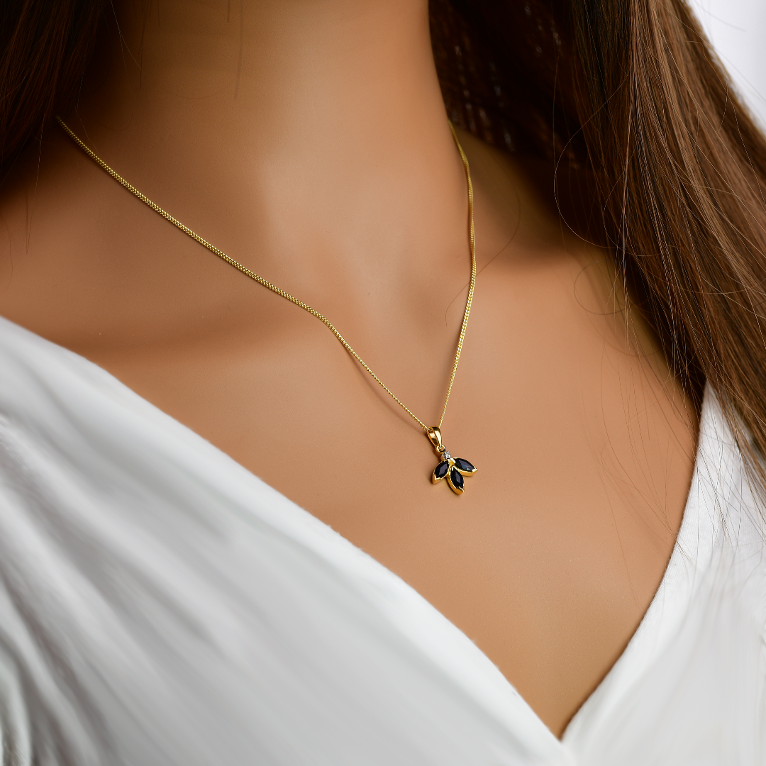 Sapphire Necklace in Sterling Silver – Presented in Gift-Ready Packaging