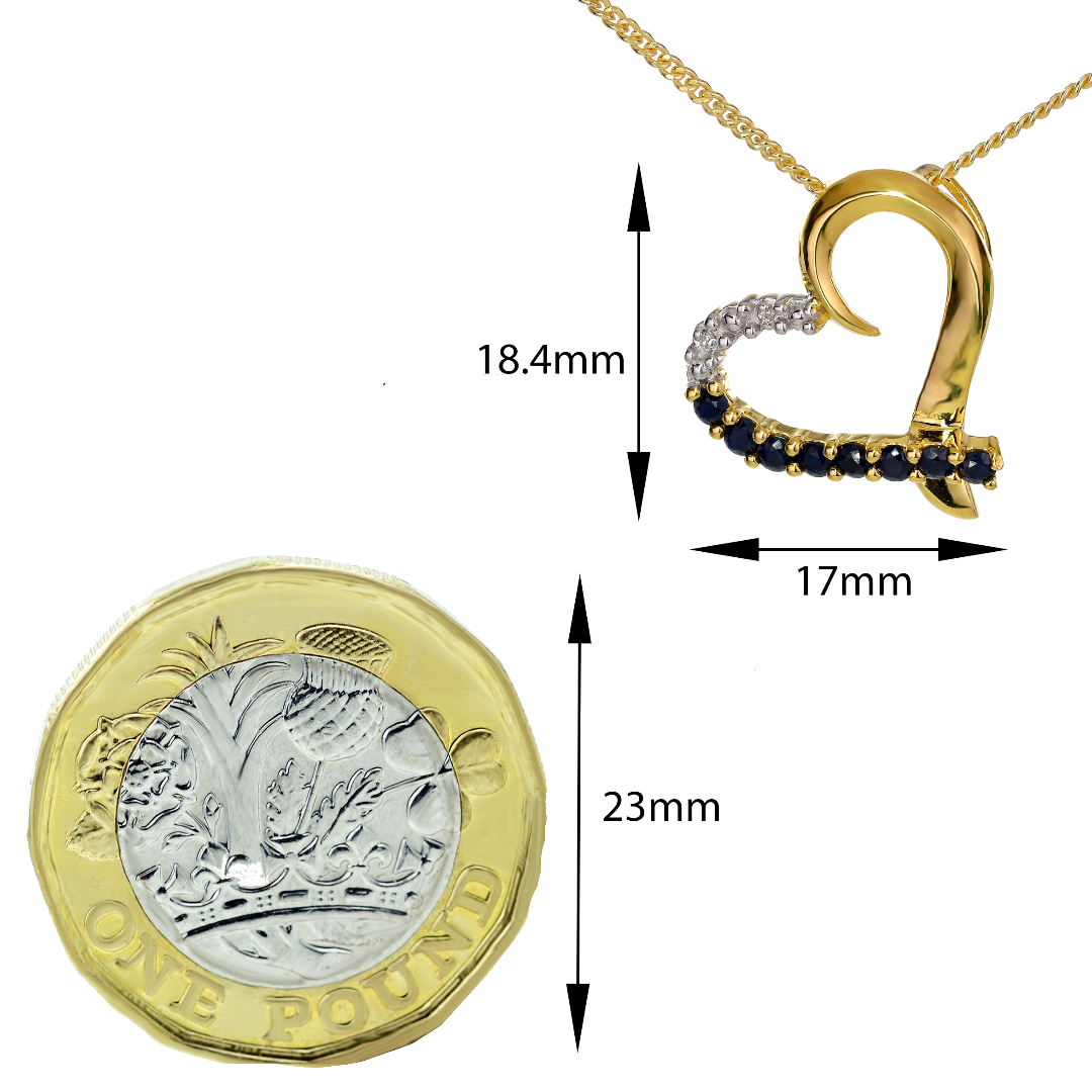 Sapphire Necklace in Sterling Silver – Presented in Gift-Ready Packaging