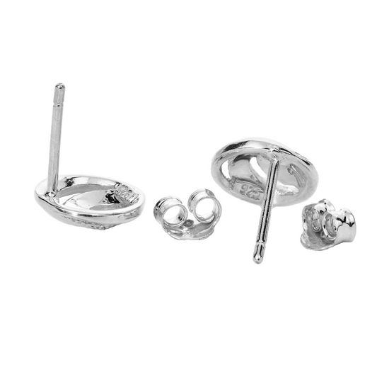 Earrings in Sterling Silver – Handcrafted Natural Gemstone