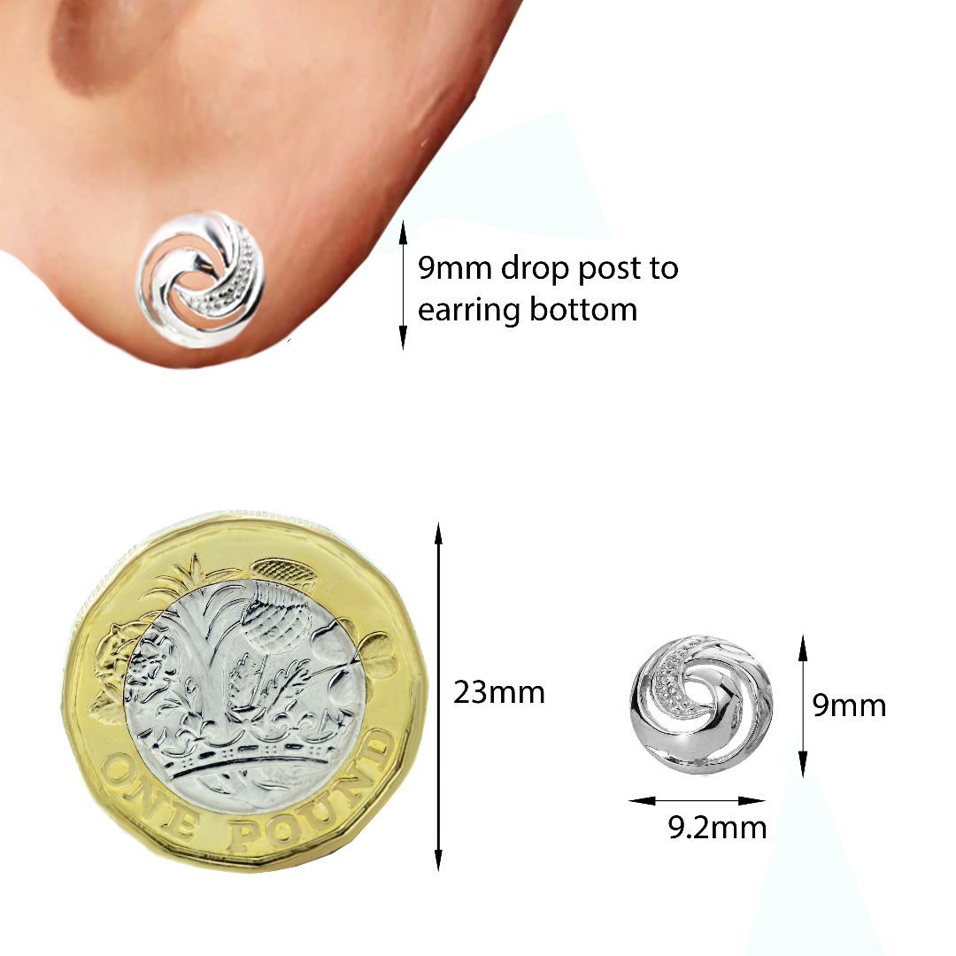 Earrings in Sterling Silver – Handcrafted Natural Gemstone