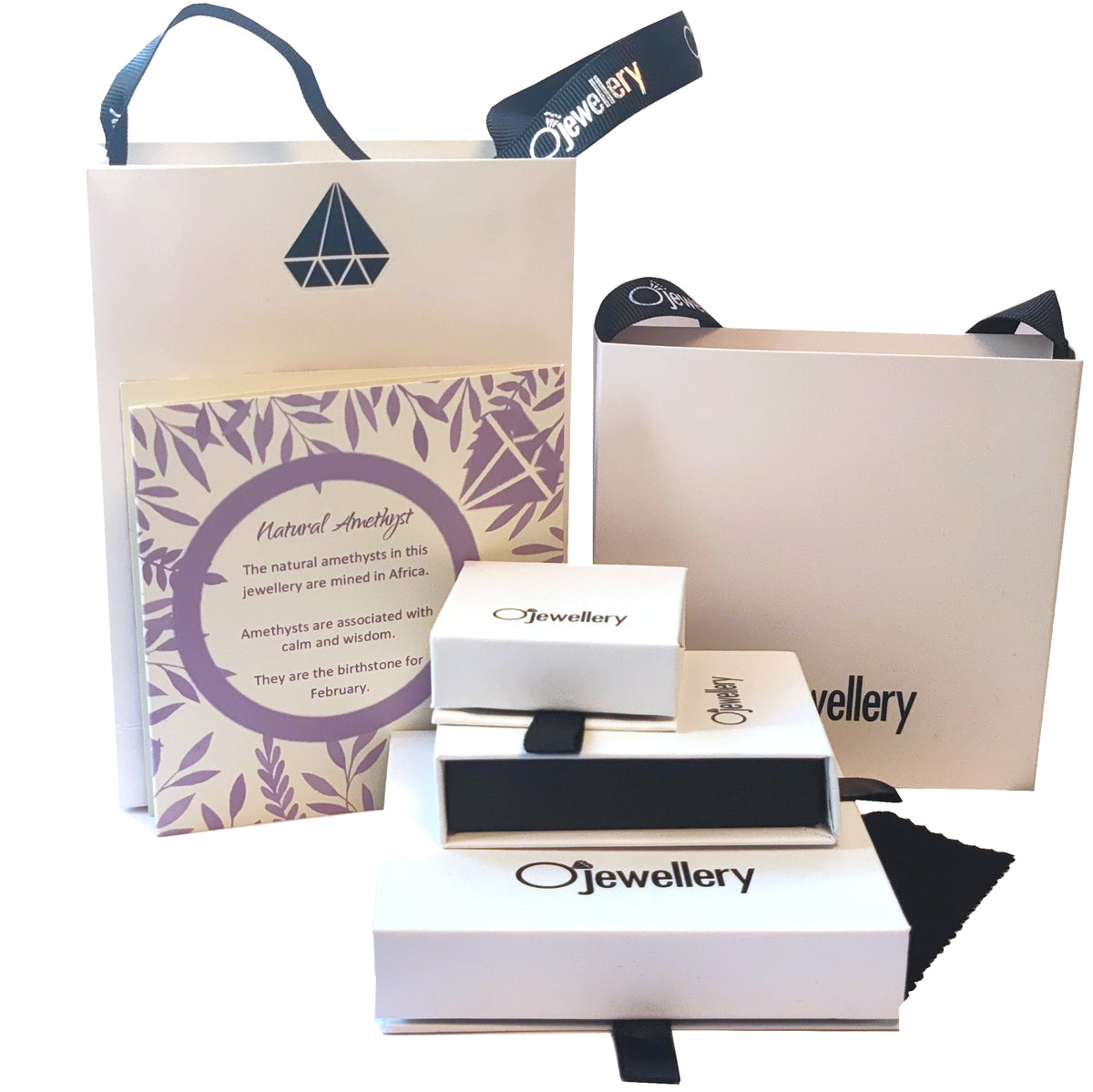 Amethyst Necklace in Sterling Silver – Presented in Gift-Ready Packaging