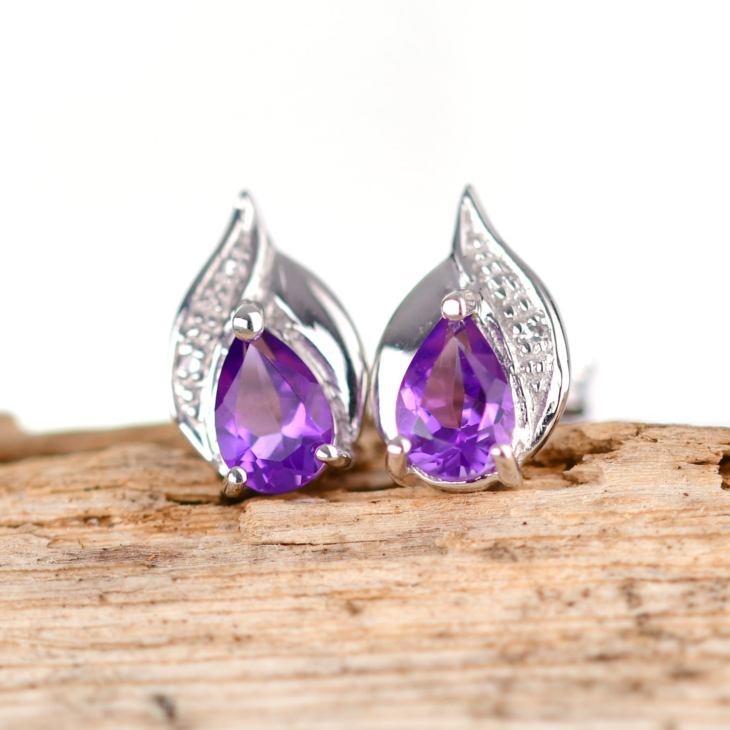 Amethyst Earrings in Sterling Silver – Presented in Gift-Ready Packaging