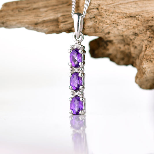 Amethyst Jewellery in Sterling Silver – Handcrafted Natural Gemstone
