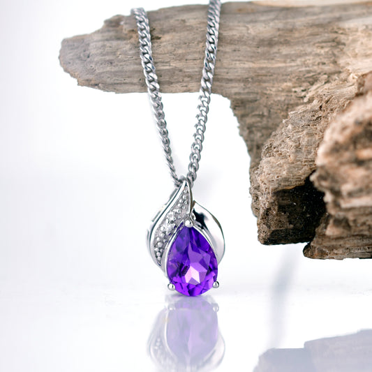 Amethyst Jewellery in Sterling Silver – Handcrafted Natural Gemstone