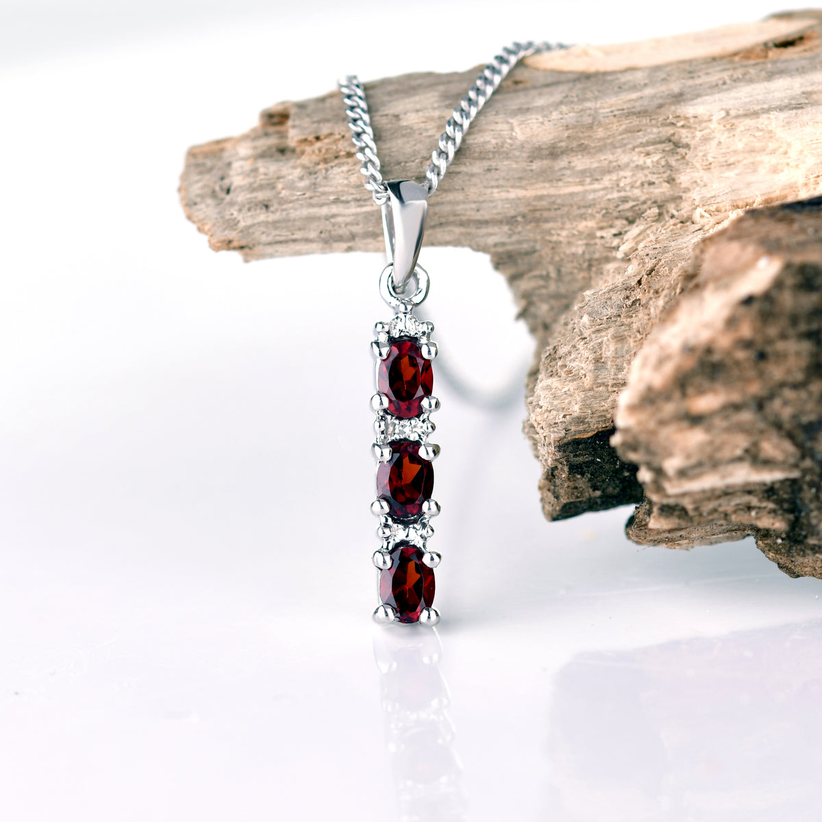 Garnet Jewellery in Sterling Silver – Handcrafted Natural Gemstone