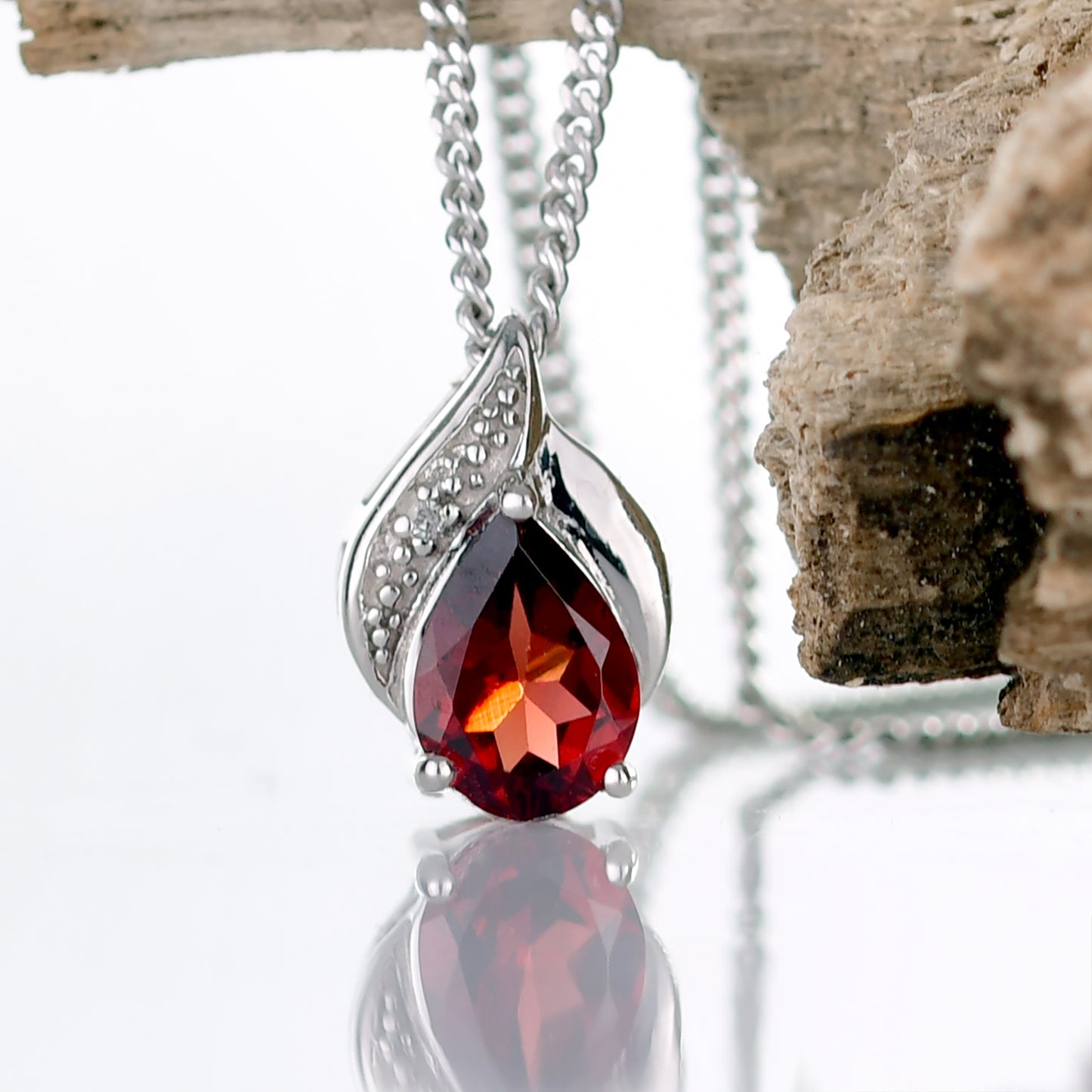 Garnet Jewellery in Sterling Silver – Handcrafted Natural Gemstone