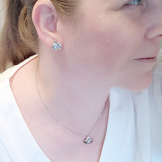 Topaz Earrings in Sterling Silver – Handcrafted Natural Gemstone