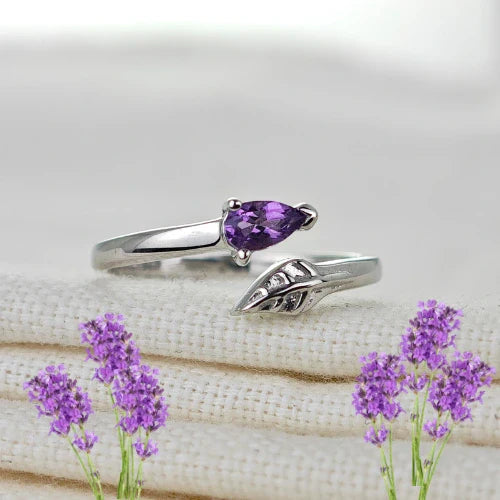 Amethyst jewellery – rings – designed in the UK