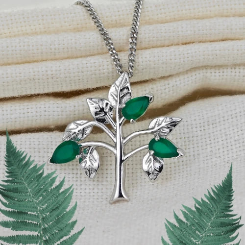 Green Onyx jewellery – necklaces – designed in the UK