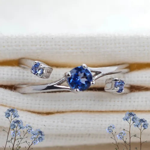 Tanzanite jewellery – necklaces, rings, earrings – designed in the UK