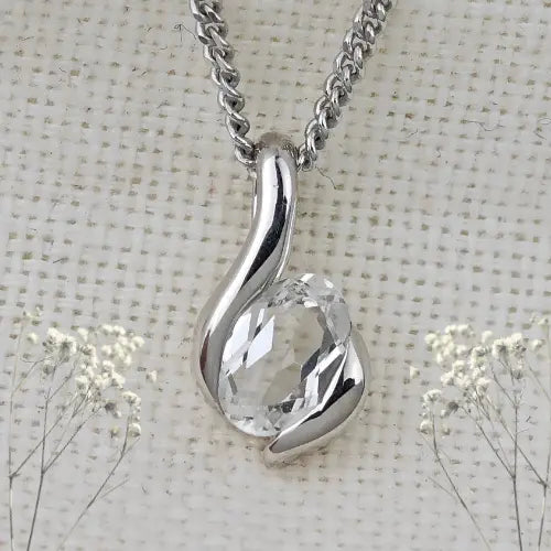 White Topaz jewellery – necklaces – designed in the UK