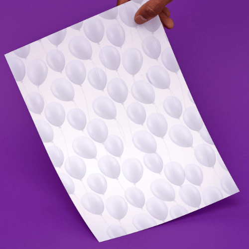 Pale balloons gift wrap