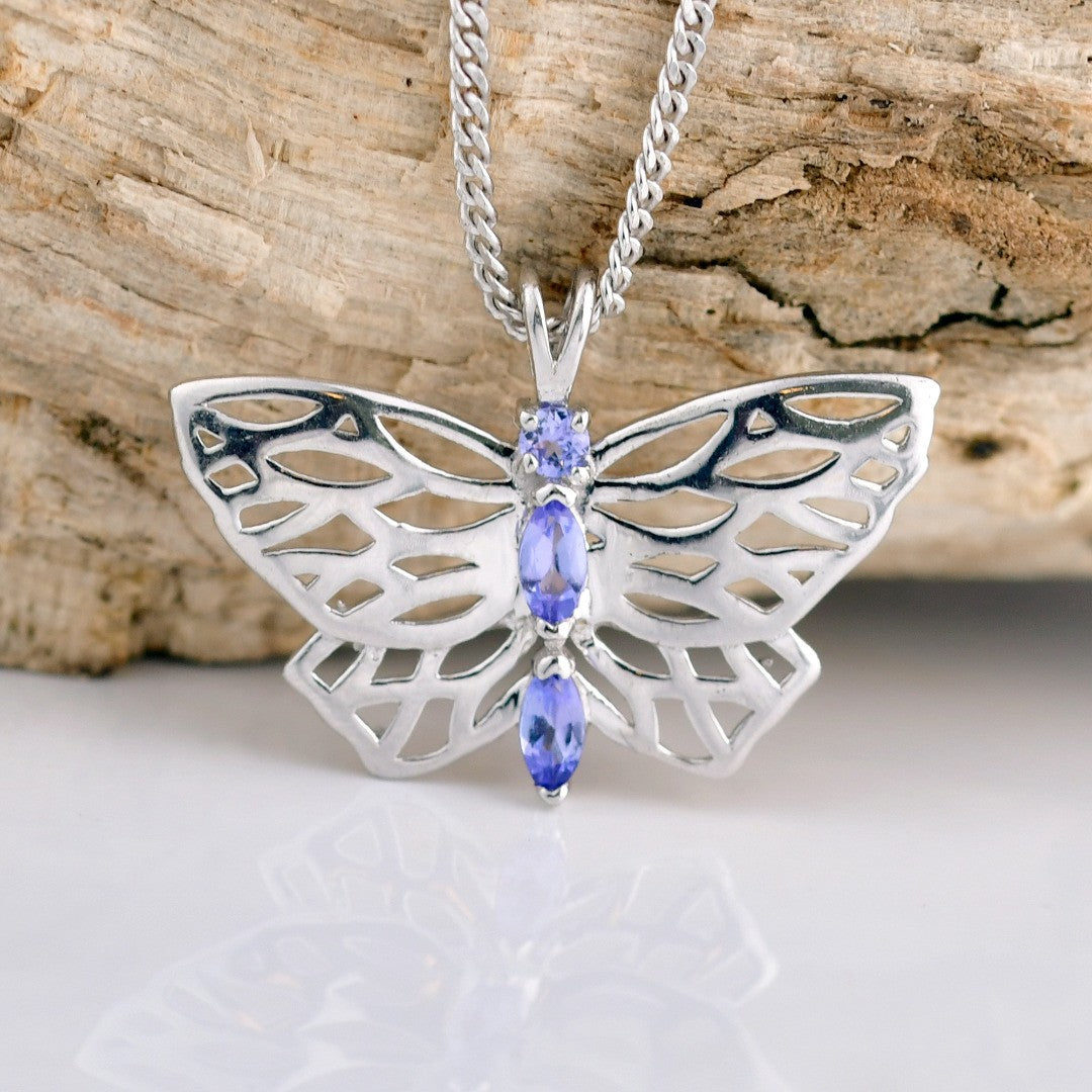 Tanzanite Butterfly Necklace