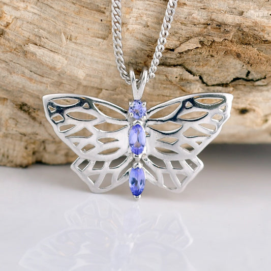 Tanzanite Butterfly Necklace