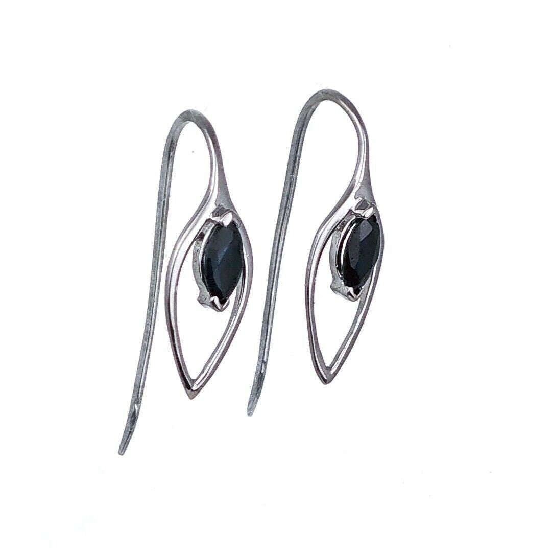 Sapphire Marquise Dangle Earrings