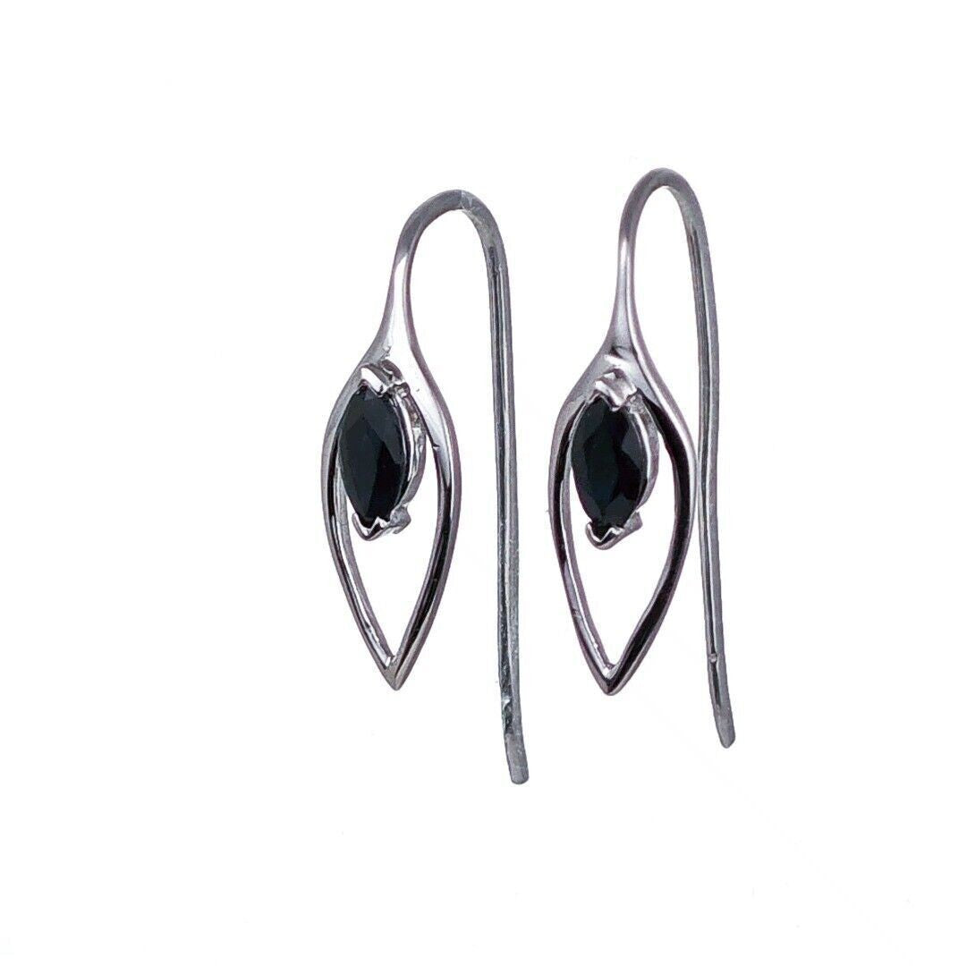Sapphire Marquise Dangle Earrings
