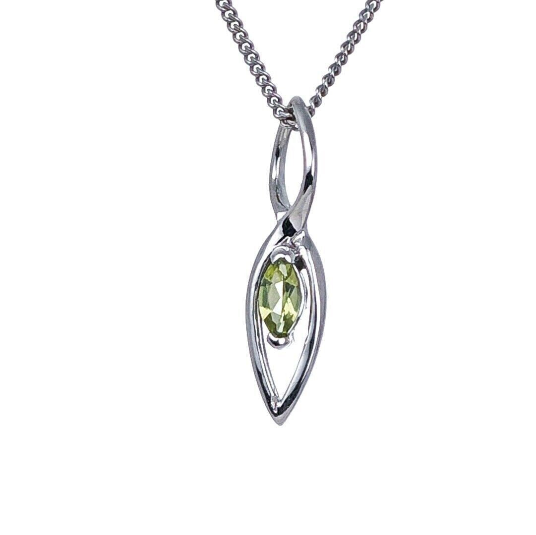peridot silver pendant image 6