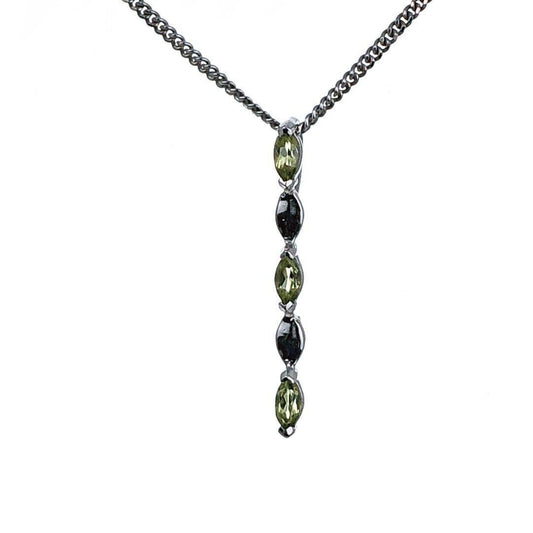 peridot silver pendant