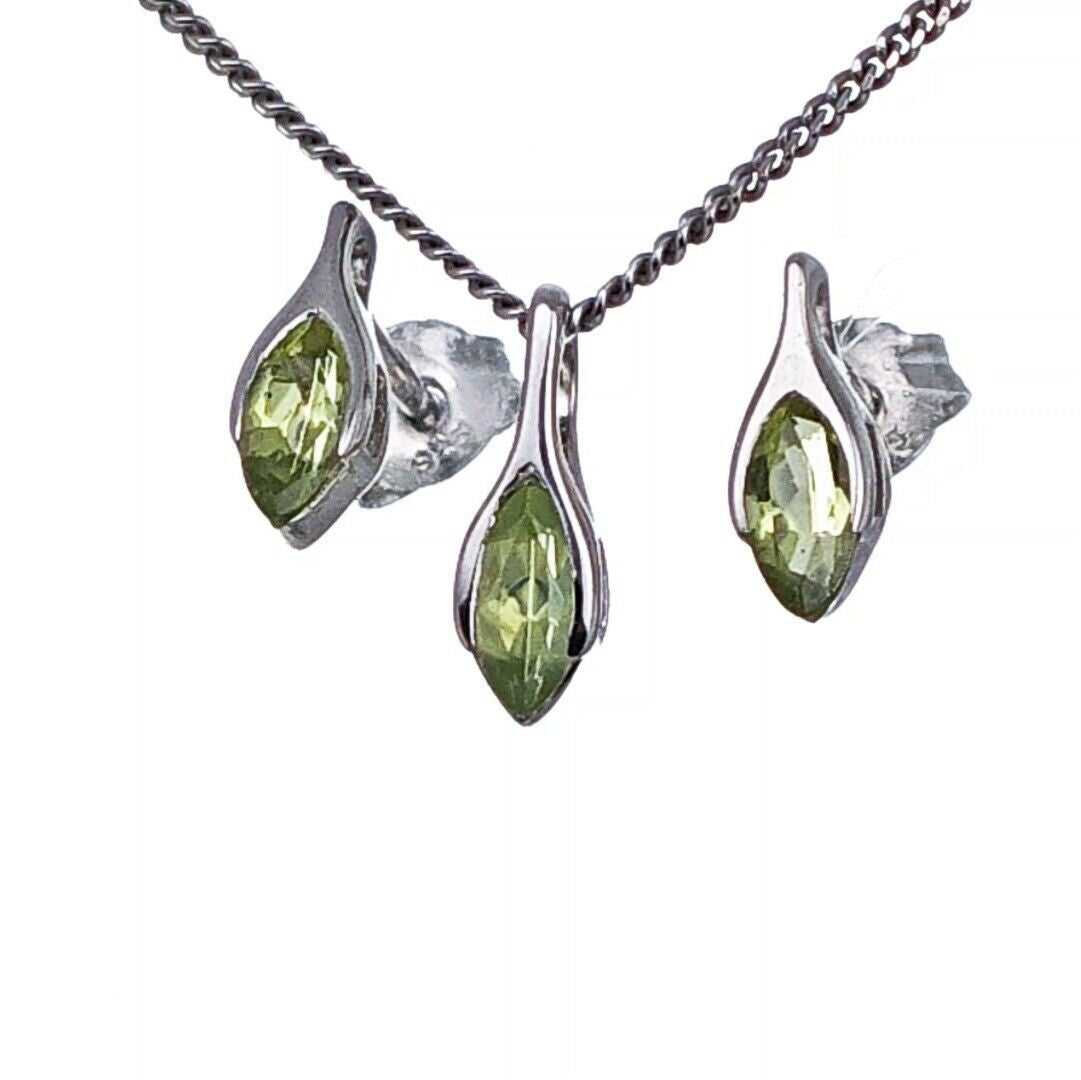 peridot metal earrings image 7