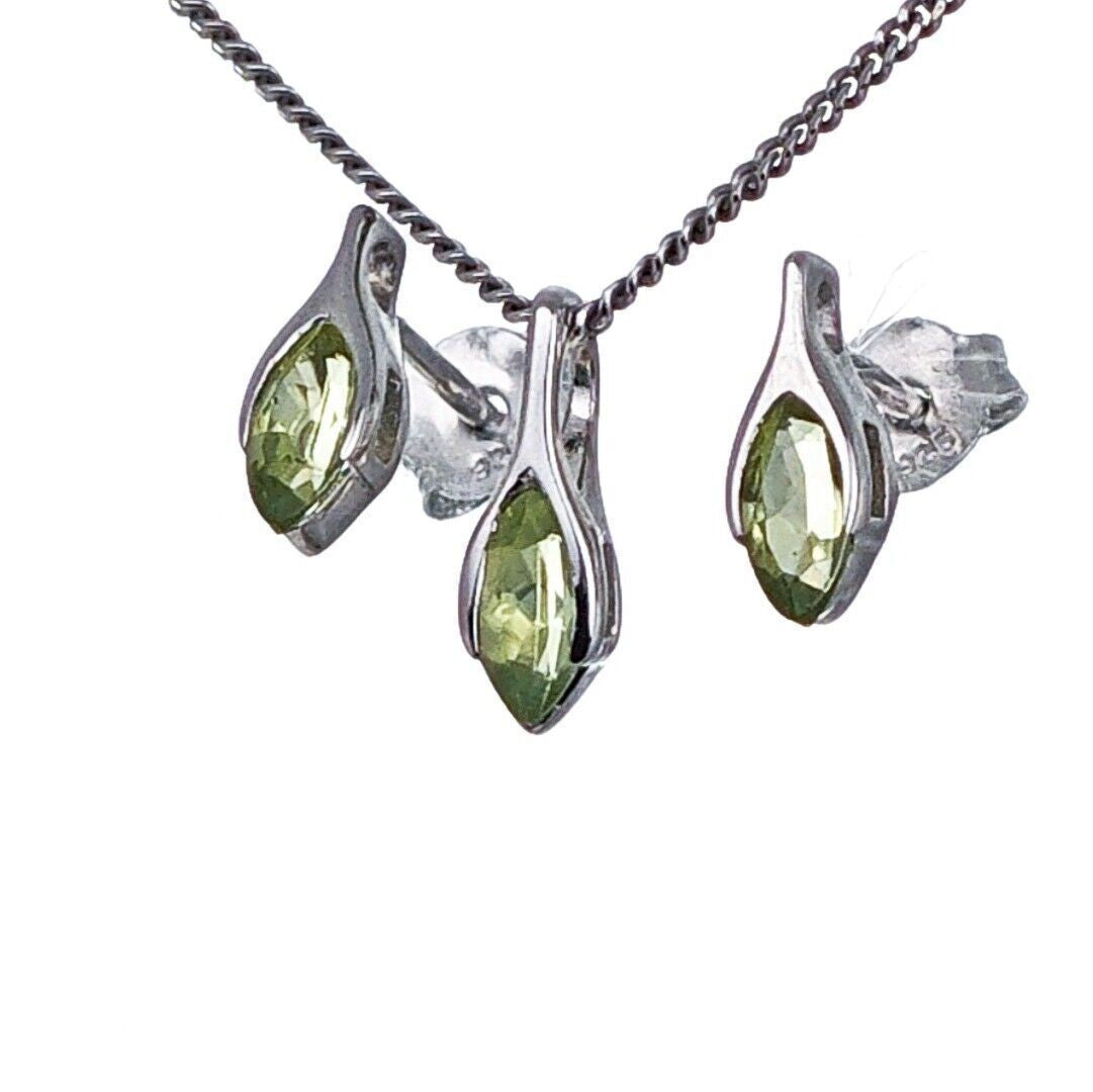 peridot metal earrings image 8
