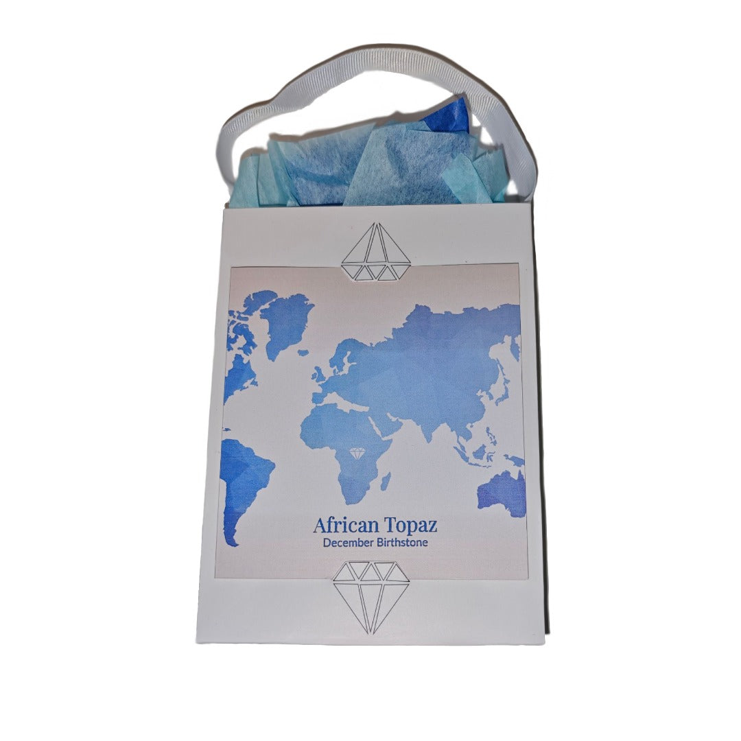 Blue Topaz Trillion Jewellery Set in Sterling Silver