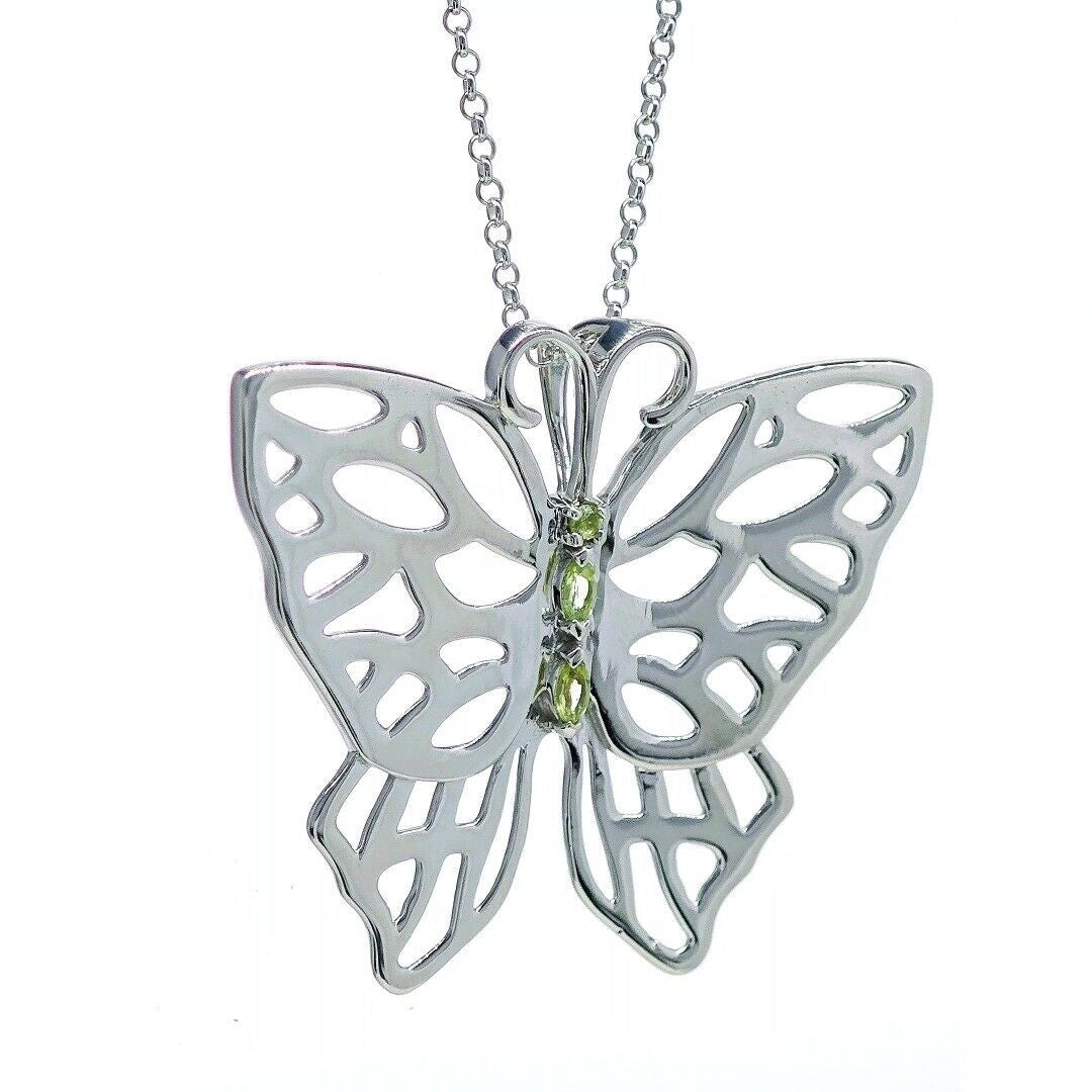 peridot metal necklace image 6