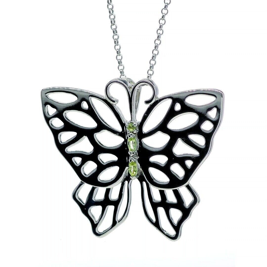peridot metal necklace image 8