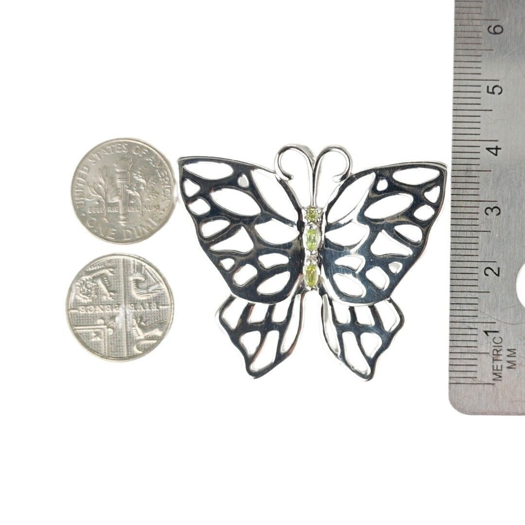 peridot metal necklace image 4