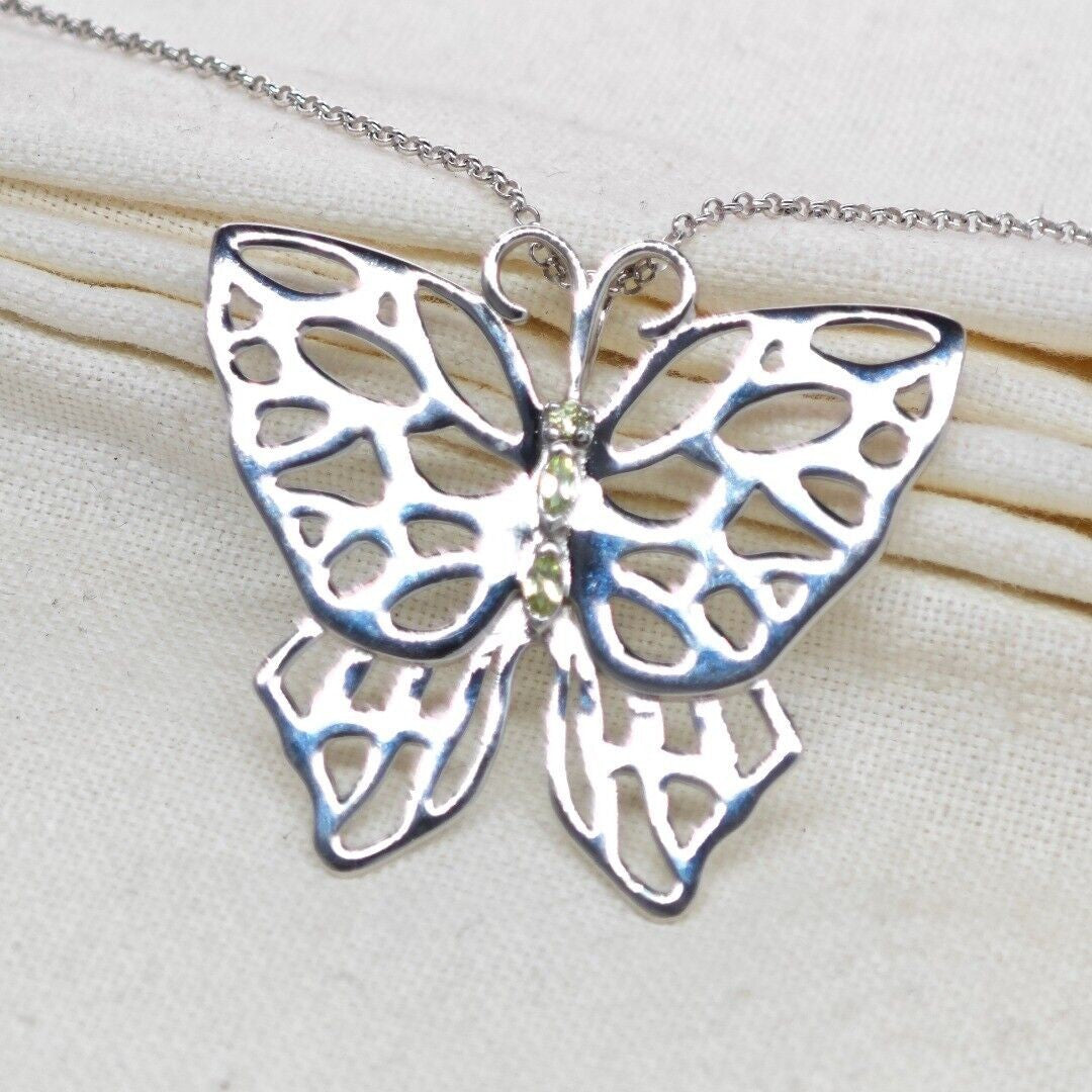 peridot metal necklace image 10