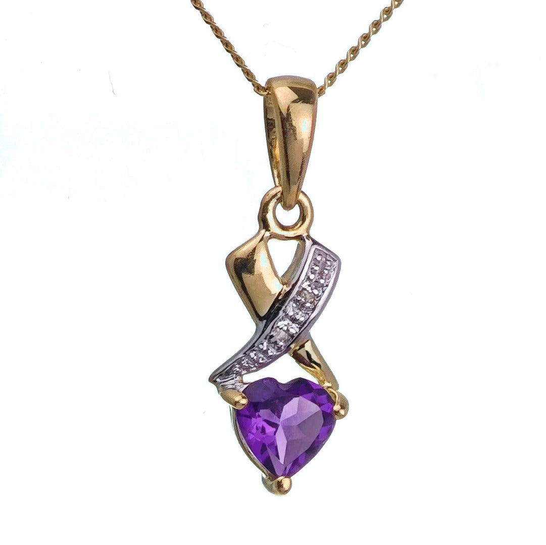 Amethyst Necklace in Gold – Perfect Gift for Her