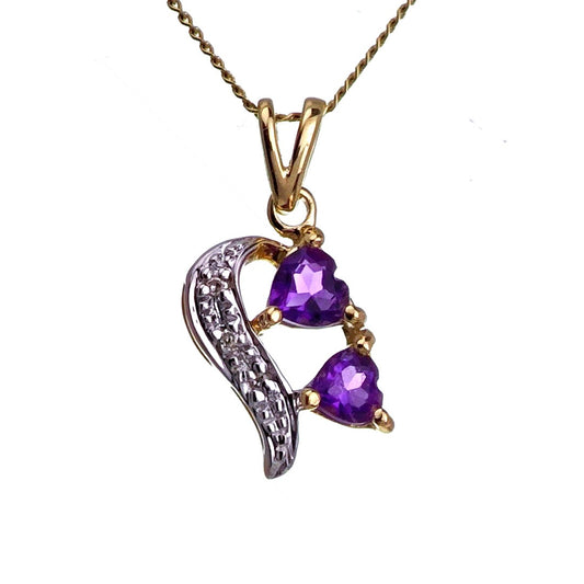Amethyst Necklace in Gold – Perfect Gift for Her