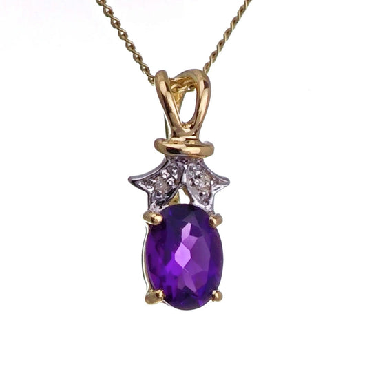 Amethyst Necklace in Gold – Perfect Gift for Her