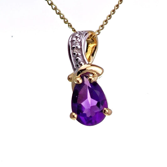 Amethyst Necklace in Gold – Perfect Gift for Her