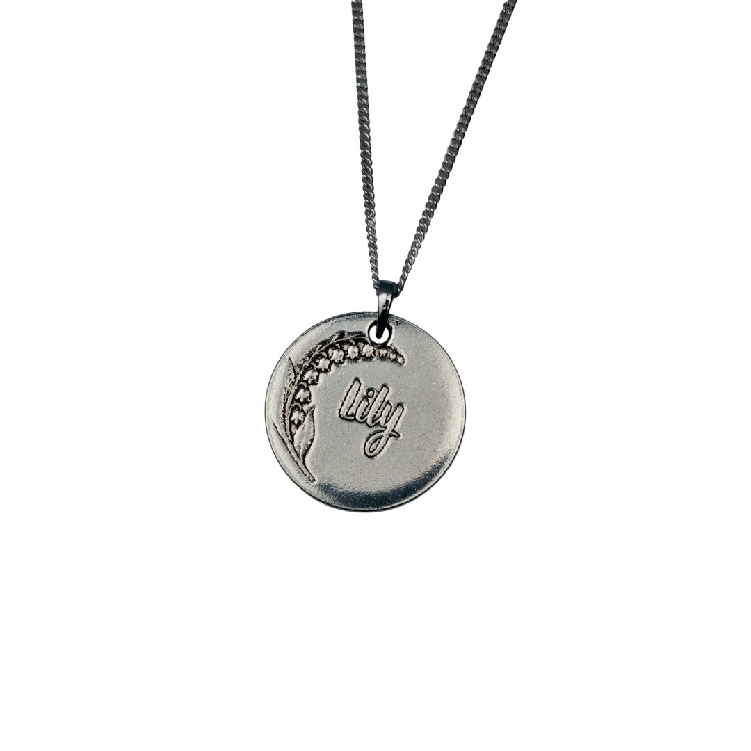 lily of the valley birth flower necklace - may designed in the UK