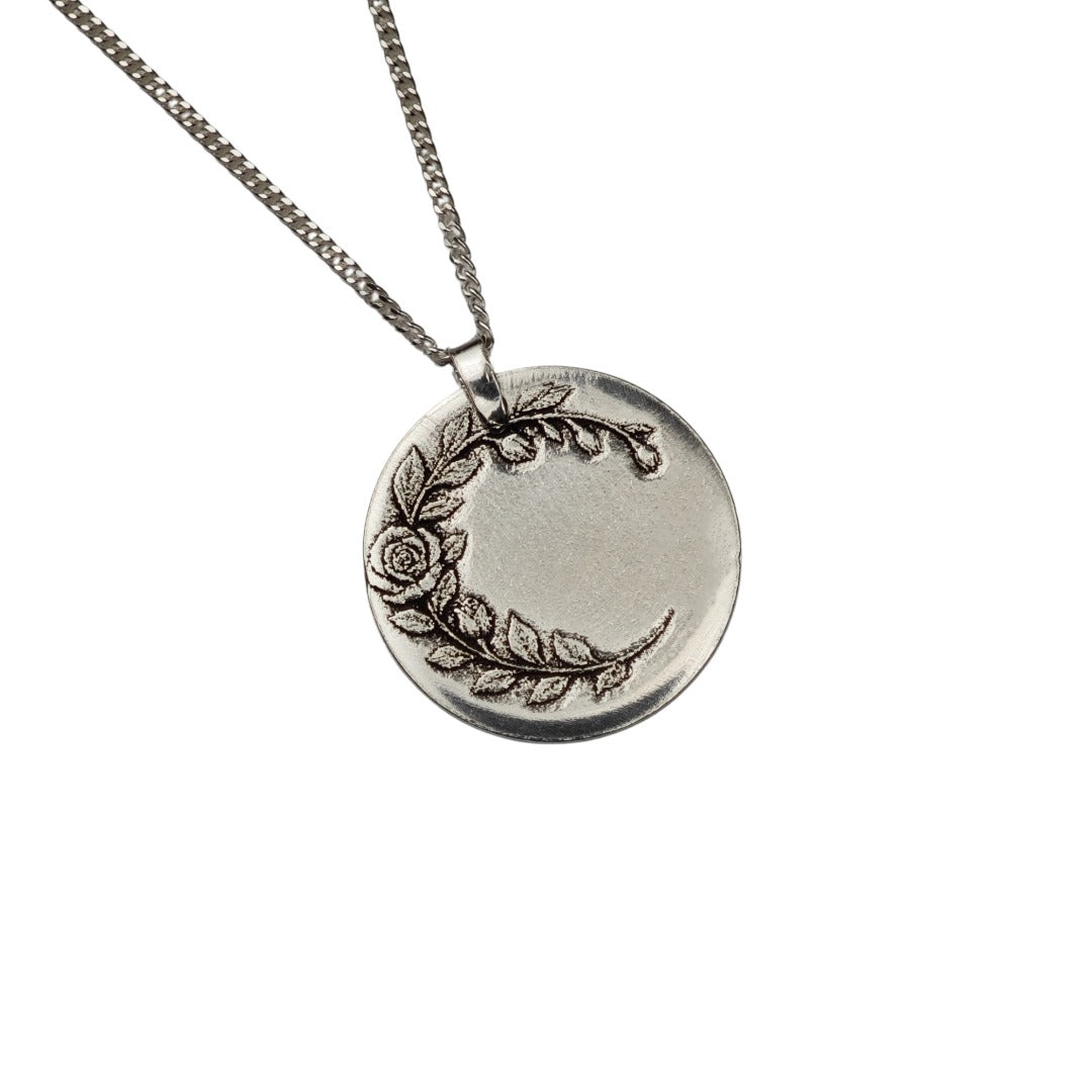 rose birth flower necklace - june designed in the UK