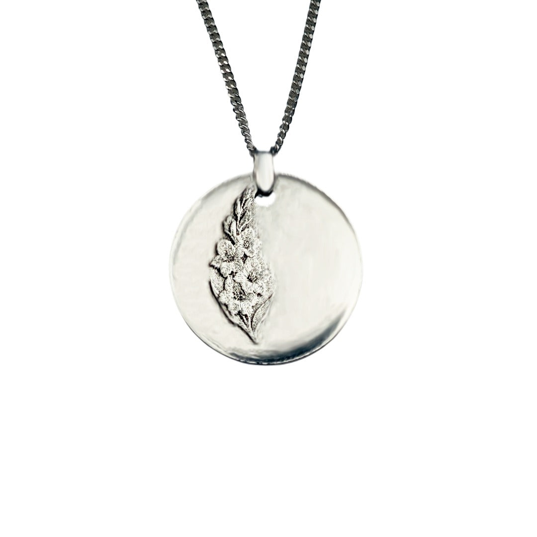 gladioli birth flower necklace - august designed in the UK