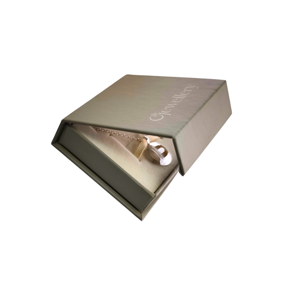 Sterling Silver Initial Necklace A-Z Letter Gift for Her UK Handmade