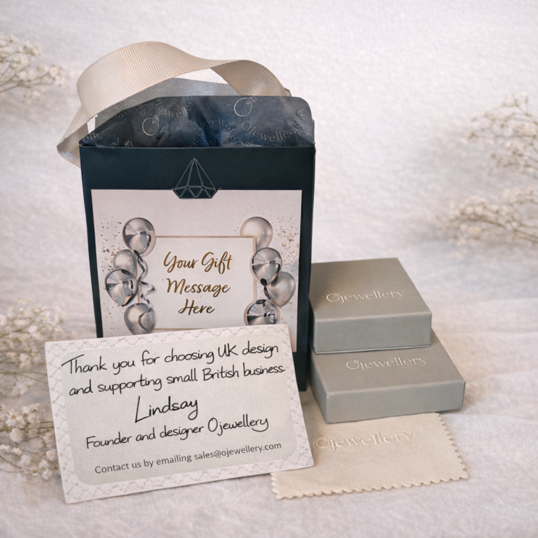 Sterling Silver Initial Necklace A-Z Letter Gift for Her UK Handmade