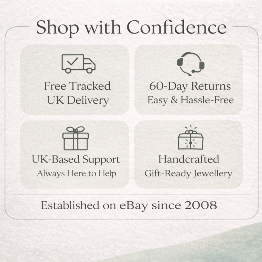 Sterling Silver Initial Necklace A-Z Letter Gift for Her UK Handmade