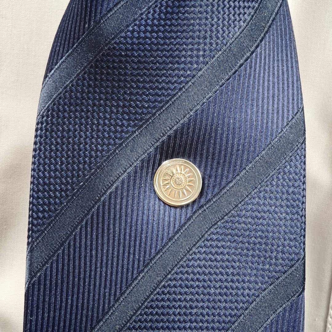Sun Sterling Silver Tie Pin Symbolic Men's Tie Tack Gift for Him