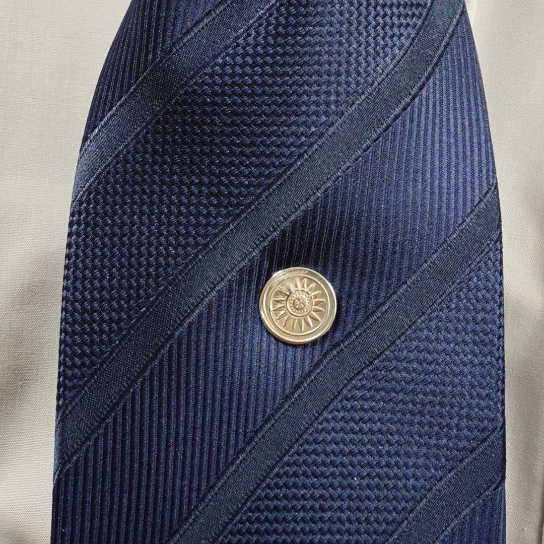 Sun Sterling Silver Tie Pin Symbolic Men's Tie Tack Gift for Him