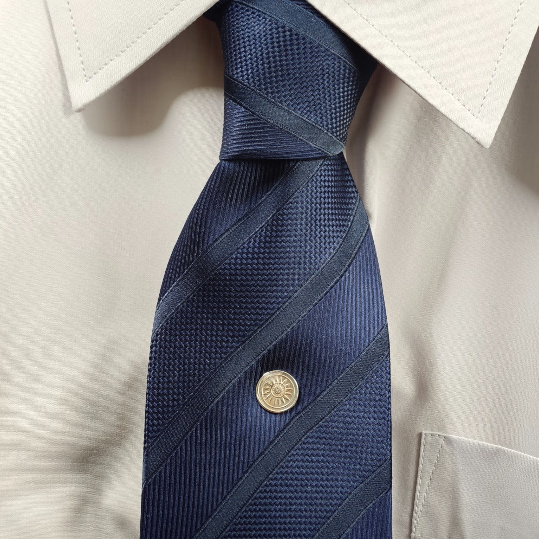 Sun Sterling Silver Tie Pin Symbolic Men's Tie Tack Gift for Him