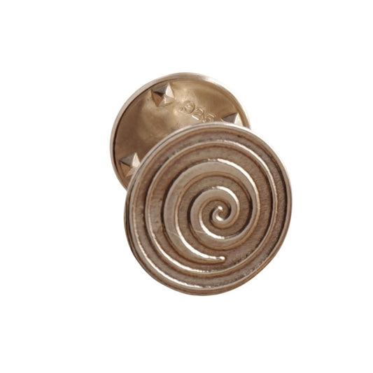 Swirl Sterling Silver Tie Pin Spiral Men's Tie Tack Meaningful Gift