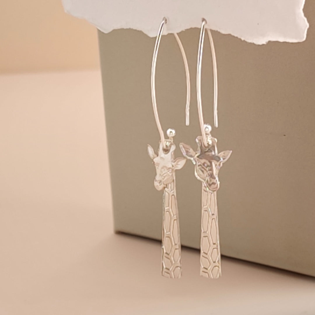Giraffe Wear It Your Way Sterling Silver Dangle Earrings