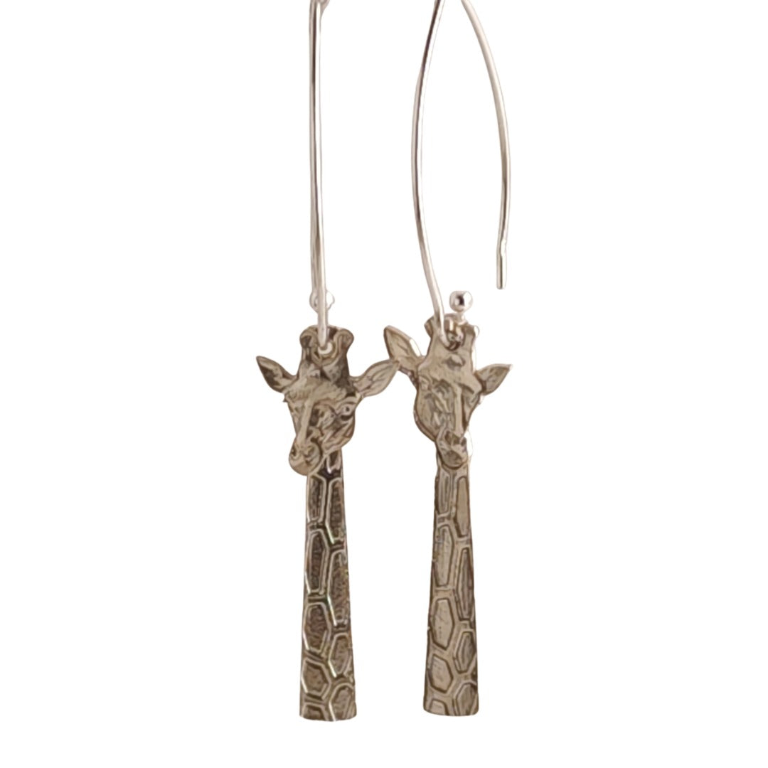 Giraffe Wear It Your Way Sterling Silver Dangle Earrings