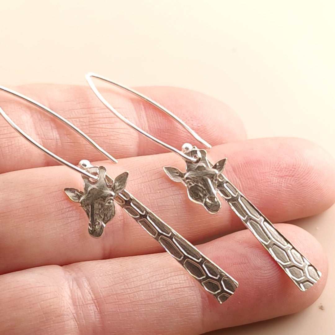 Giraffe Wear It Your Way Sterling Silver Dangle Earrings